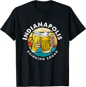 Indianapolis Drinking Squad Indiana Craft Beer IN Brewer T-Shirt - Parisbus Shop 31B09HTTTVM9