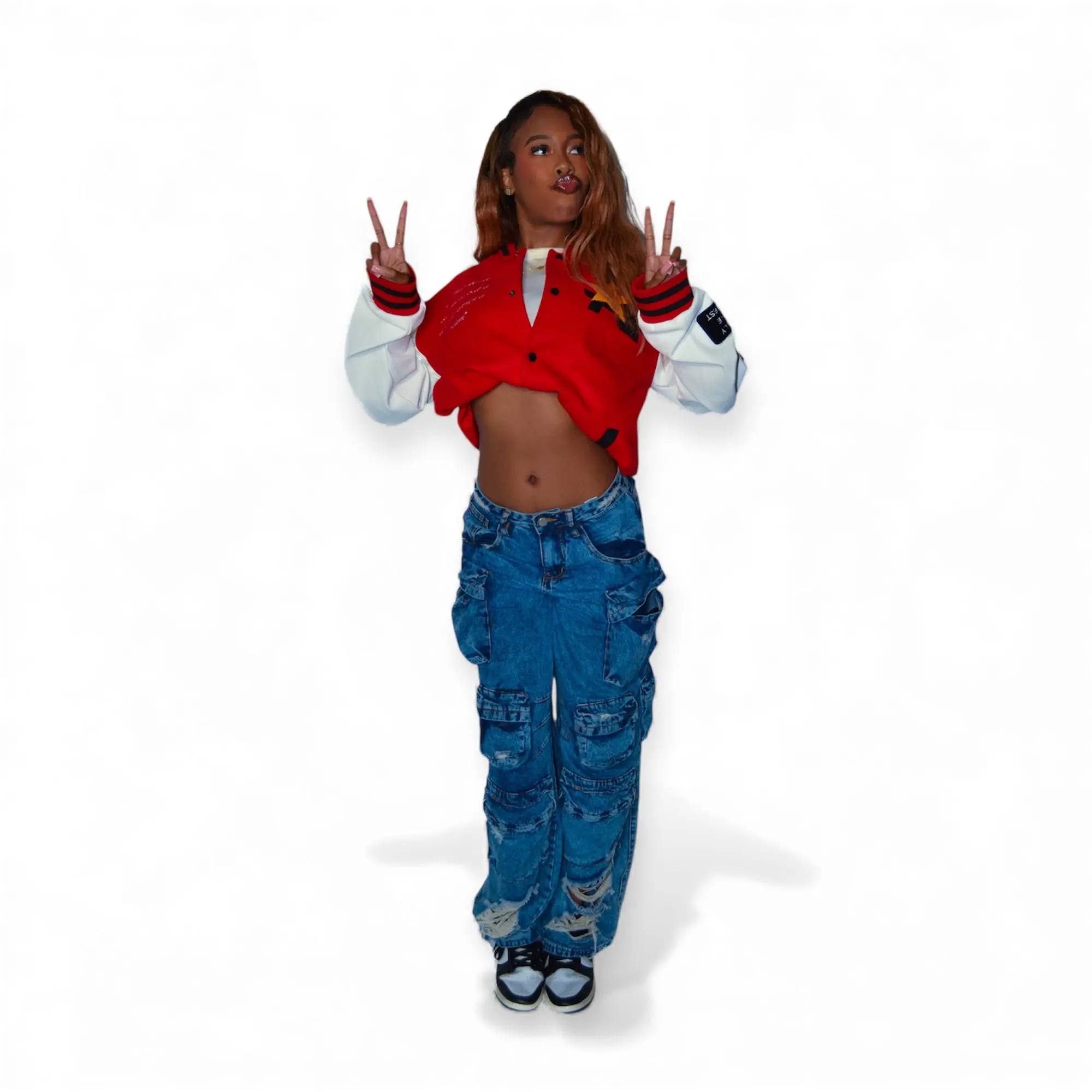 Red DR3AM Varsity Jacket