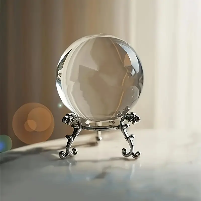 Elegant Crystal Ball Set - Artificial Crystal Decor, Creates a Dazzling Halo for Photography & Ambiance, the Perfect Accent for Home, Party, or as a Festive Gift, crystal decorative ornaments, Crystal Sphere, Crystal Clear, Artificial Crystal Decorated