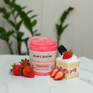 Strawberry Cream Whipped Soap