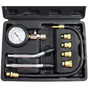 JIFETOR Compression Tester Kit, Small Engine Cylinder Test Pressure Gauge Tool Set for Testing Motorcycle Car Automobile Outboard Motor Chainsaw Snowmobile Auto Gasoline Petrol Gas Engine, 300PSI