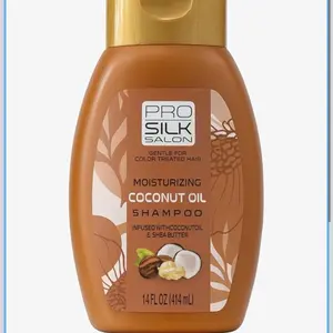 Pro Silk Salon Nourishing Hydrating Coconut Oil Shampoo - Haircare Cleanser Infused with Coconut Oil & Shea Butter, Restores Moisture, 14 fl oz