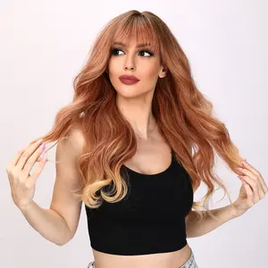 【Diana】 Orange Gradient Loose Wave Wig - 26 Inch | SM373 | Popinrow