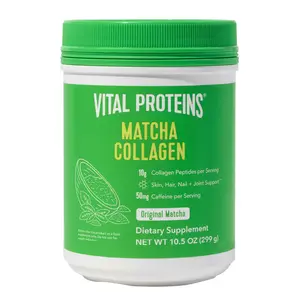 Vital Proteins Matcha Collagen - Peptides Powder Supplement | 10.5 oz, Original Flavored, Green