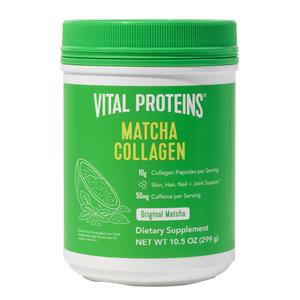 Vital Proteins Matcha Collagen - Peptides Powder Supplement | 10.5 oz, Original Flavored, Green