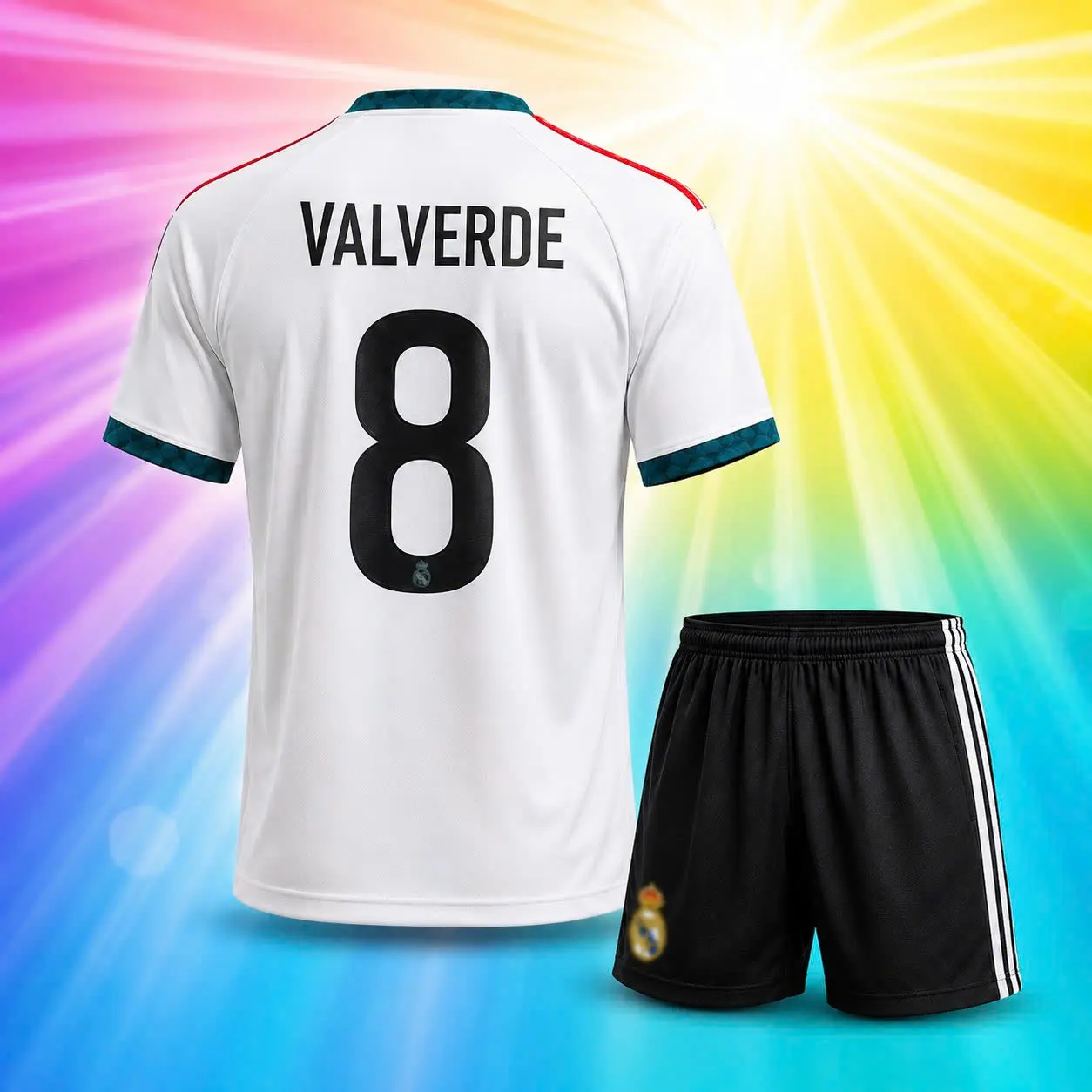 #8_VALVERDE_REAL HOME Soccer Supporter Jersey – English Football Inspired Shirt for Fans and Sports Enthusiasts