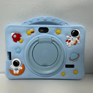 7 Inch Eye-Care Children Tablet 32GB with Handheld Anti-Drop Silicone Case, Dual Camera Multifunctional Learning Machine