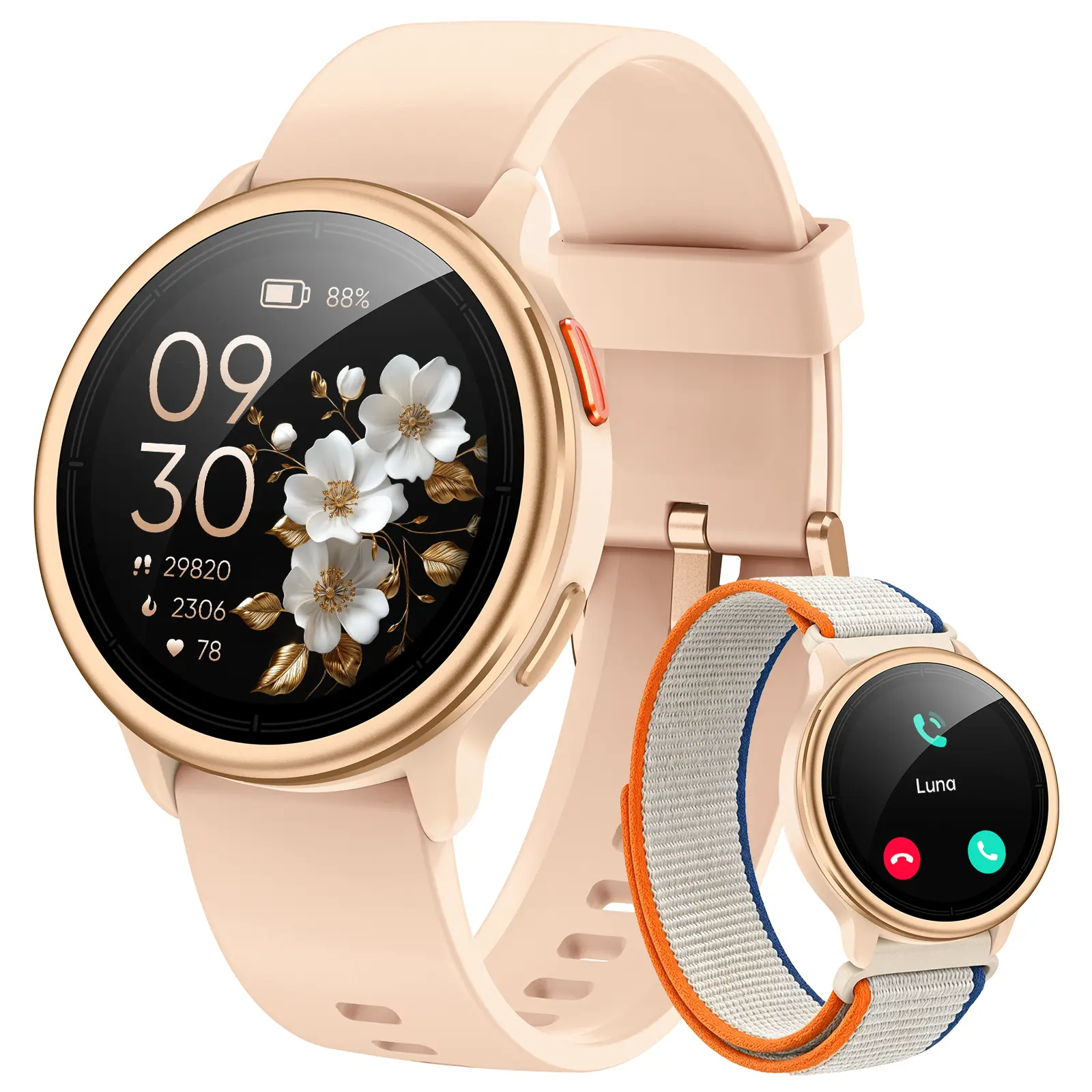 FANY AR-02 Multisport Smart Watch - 1.27in Full Touch Screen, IP68 Waterproof, Bluetooth Music Player, Heart Rate/Sleep Monitor, Fitness Tracker for iPhone Samsung Android Phones (2026 Release)