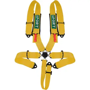 5-Point Racing Harness Set SFI with Ultra Comfort Heavy Duty Shoulder Pads