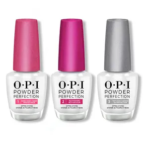 OPI Nail Dipping Powder Perfection Essentials Combo Liquid Set Step 1 Base 2 Activator 3 Top Coat 1.5OZ