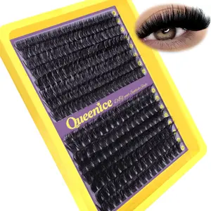 80D/100D D Curl Natural Volume Individual Lashes, Individual Eyelashes Kit, Fluffy Cluster Eyelashes Extensions, Soft & Comfortable, Portable DIY Lash Clusters for Beginners
