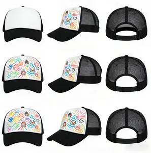 Unisex Adjustable Trucker Hats 12-Pack Bulk Blank Mesh Baseball Caps for DIY Custom Embroidery Polyester Wholesale for Teams Events Branding Sports Outdoors Promotions