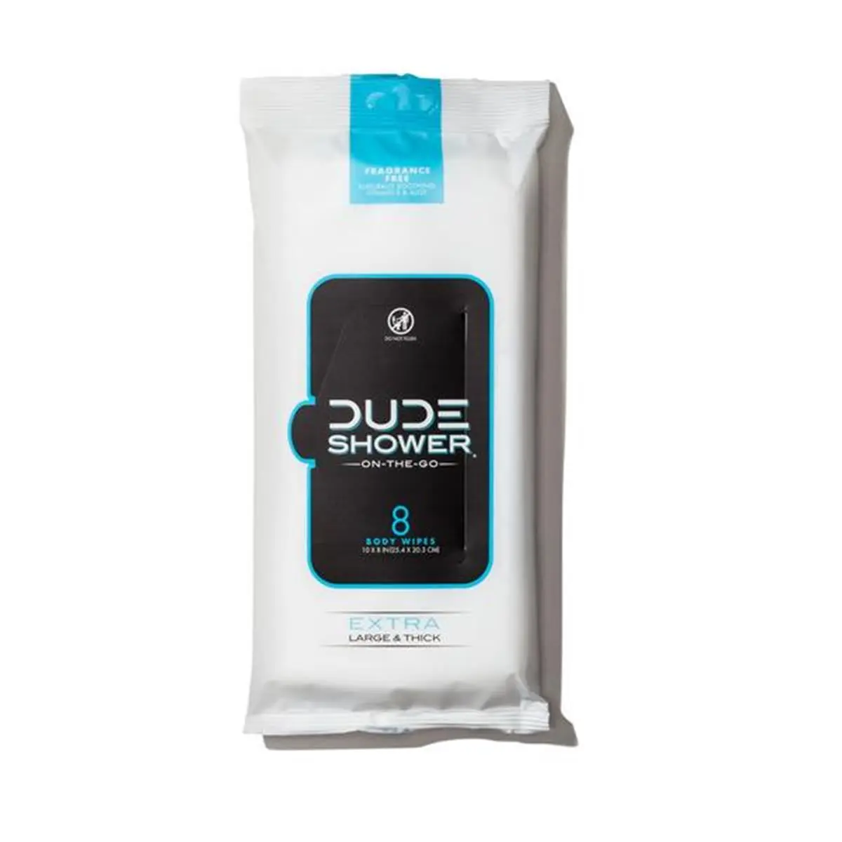 DUDE Disposable Unscented Travel Wet Wipes (Model 9063824) - 8-Count per Pack, 12-Pack Total, Travel Wipes, Unscented Wet Wipes