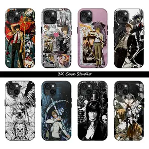 Hot Anime Death Note  Light Yagami  Colorful 2-IN-1 Phone Case For iPhone 17 16 15 14 13 12 Pro Max Plus Anti Fall Birthday And Holiday Gifts Case Cover