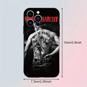 Sons of A-Anarchy TV Show Choose phone case For iPhone 17/16/15/14/13/12/11/Pro/ProMax/Plus/17Air/Xsmax/16E, for Samsung S25/S24/S23/S22, black TPU phone case, Featuring a Shockproof Matte Back, Lightweight Case, Uv Printed, luxury fashion