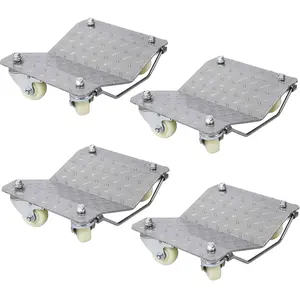 Donext Car Dolly, Heavy Duty 4-Tire Wheel Dolly Set 6000LB Capacity, Trailer Mover Dolly for Vehicle Towing & Storage