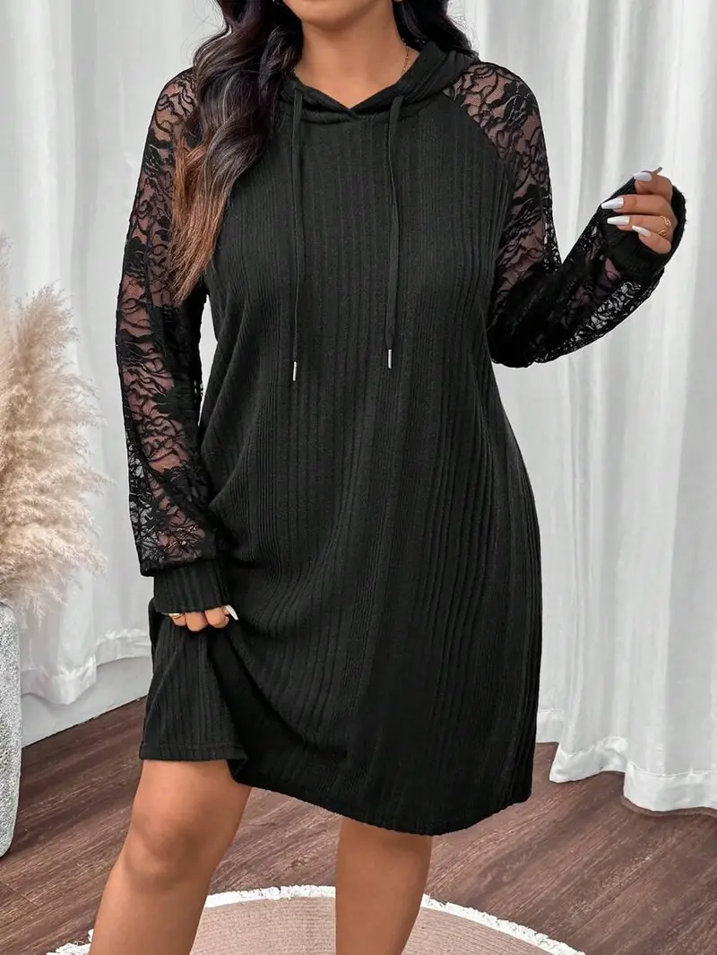 knee length dresses for ladies Rae Hoodie Sweatshirt Dress main image 1
