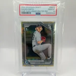 2024 Bowman Draft - Hagen Smith Yellow Lunar Crater Refractor 62/75 1st Bowman! PSA 10!