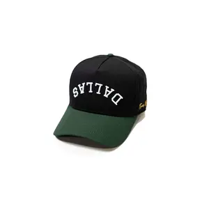 Precurved Dallas snapback - FOREST GREEN / BLACK
