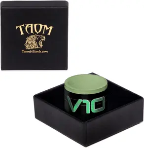 TAOM V10 Green Professional Pool/Billiard Cue Chalk with Storage Box Included ( 1 x Green Chalk)