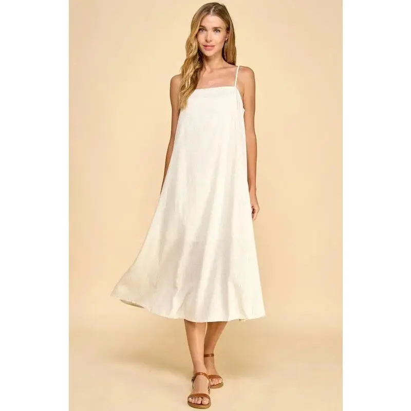 Espresso Linen Dress