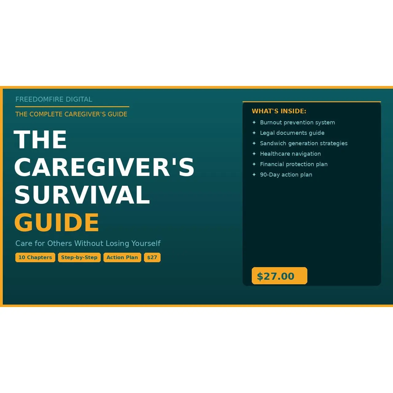 The Caregiver's Survival Guide — Step-by-Step PDF | Burnout Prevention, Legal Essentials & Self-Care for Family Caregivers