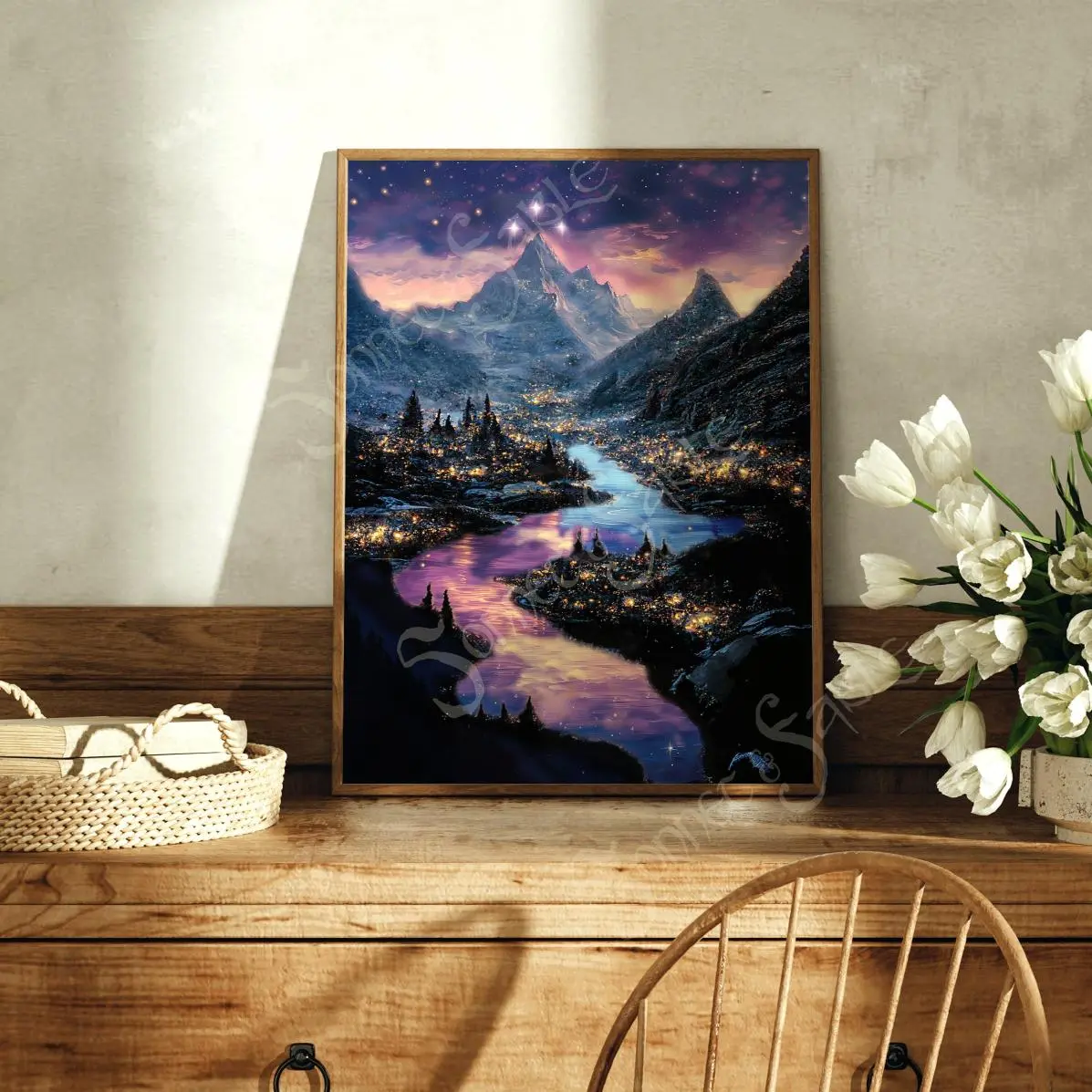 Night Court Print (ACOTAR, A Court of Thorns and Roses, Velaris Art Print, Sarah J Maas, Spring Court, Autumn Court, ACOMAF)