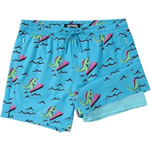 Boys Swim Trunks with Compression Liner 3T-16 Swimming Shorts Quick Dry Bathing Suit with Zipper Pockets