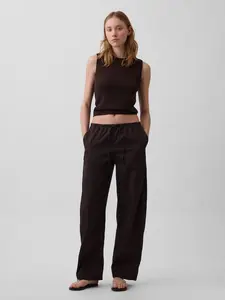 Gap Women's Poplin Easy Barrel Pants