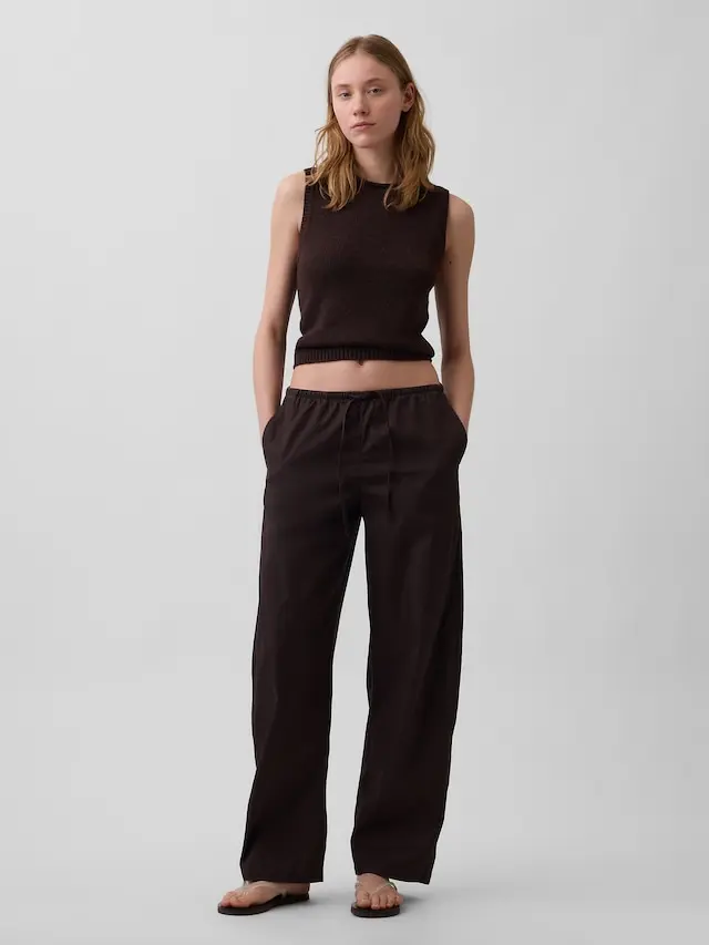 Gap Women's Poplin Easy Barrel Pants Gap Women's Poplin Easy Barrel Pants