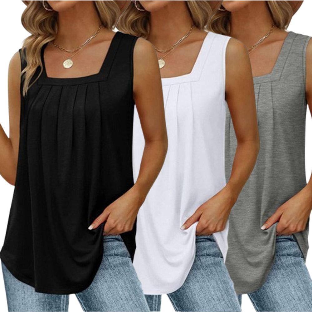 Encolax 3Pack Summer Tank Tops for Women Vacation Outfits Fashion Trendy Clothes