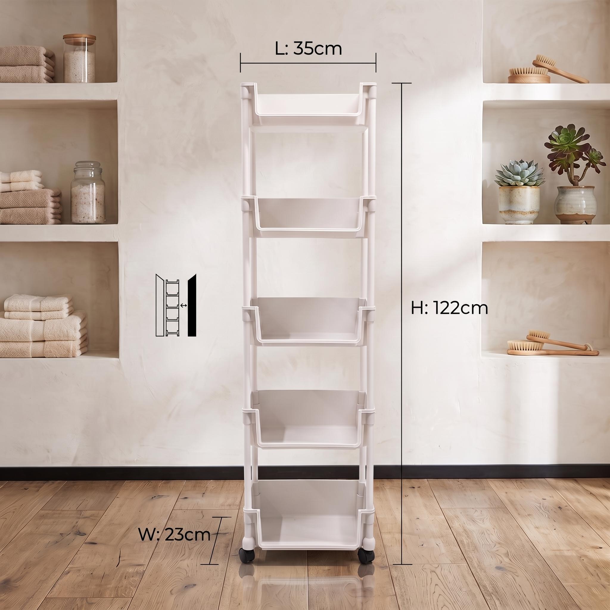 *Rolling  Cart with Wheels, Multi-Layer Adjustable Freestanding Shelf, Space Saving Plastic Organizer, Portable Easy Install  Unit for Kitchen Bathroom Bedroom Living Room - Memorial Day Deals & Memorial Day Sale storage work hat metal