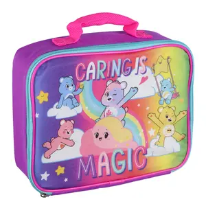 Care Bears Lunch Box Caring is Magic Reusable Insulated Tote Bag 10"