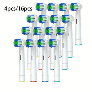 Replacement Toothbrush Heads Compatible Oral B Pro Series, Soft Bristles Gentle Cleaning Essential Dental Care Hygiene Family Use