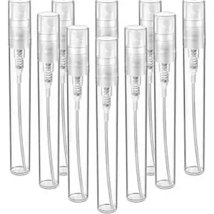 Mini Spray Bottle, 20-Pack 3 ML Fine Mist Refillable Perfume Atomizer, Small Empty Sample Containers, Plastic Portable Travel Bottle, Clear