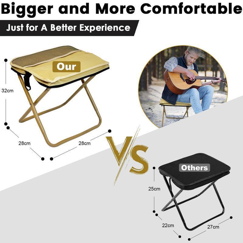 Portable Folding Stool with Carry Bag, Lightweight Foldable Stool, collapsible stools, Outdoor Chair with Pocket, Travel, Bbq, Fishing, Beach, Picnic, Camping Folding Chairs, Folding Lawn Chair, Sturdy Outdoor Bench, Camping Furniture Portable Folding Stool with Carry Bag, Lightweight Foldable Stool, collapsible stools, Outdoor Chair with Pocket, Travel, Bbq, Fishing, Beach, Picnic, Camping Folding Chairs, Folding Lawn Chair, Sturdy Outdoor Bench, Camping Furniture