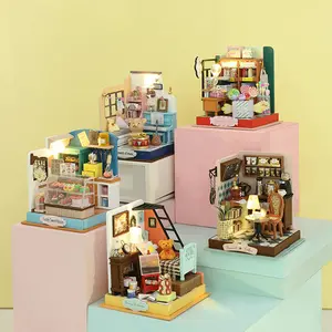 DIY Mini House Assembly Kit for Personal Leisure Family Couple Dating Enhances Hands On Ability Close Relationships Must Have Holiday Present for Boyfriend Girlfriend Cozy Home Display Sentimental Personal Collection Tools Glue Batteries Not Included