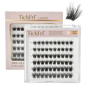 Airy Lashes（10-14mm）No-Glue Lashes-TickFri Lashes-60Pcs-