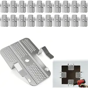 20 Pack Drywall Repair Clips, 1/2 inch Drywall Fastener Clip with 40 Screws, Drywall Clips for Wall and Sheetrock,  Metal Backing Clips with Screws for  Improvement