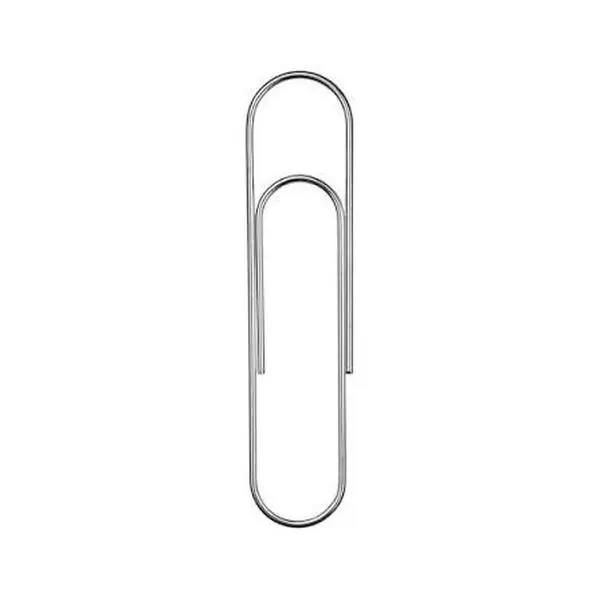 Premium Vinyl Coated Paper Clips, 20 Count Medium 28mm Smooth Silver Finish Steel Paperclips for Office, School, and Document Organization, Rust-Resistant Non-Skid Metal Fasteners