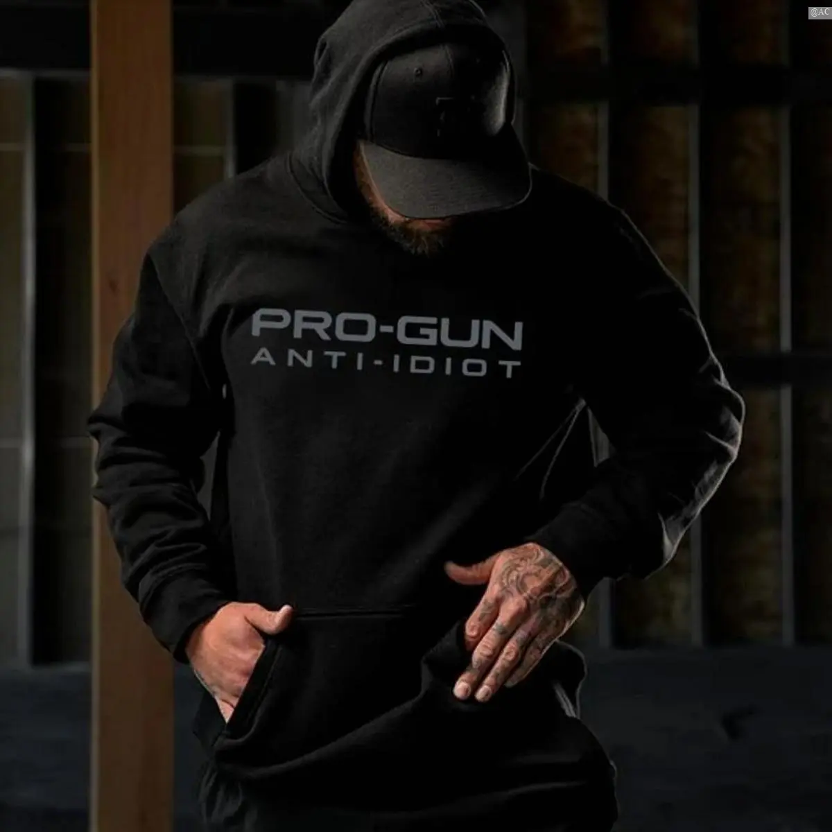Pro-Gun Anti-Idiot T-Shirt, Sweatshirt & Hoodie – 2A Patriot Apparel for Men T-shirt, Hoodie and Sweatshirt 5 Print Tee