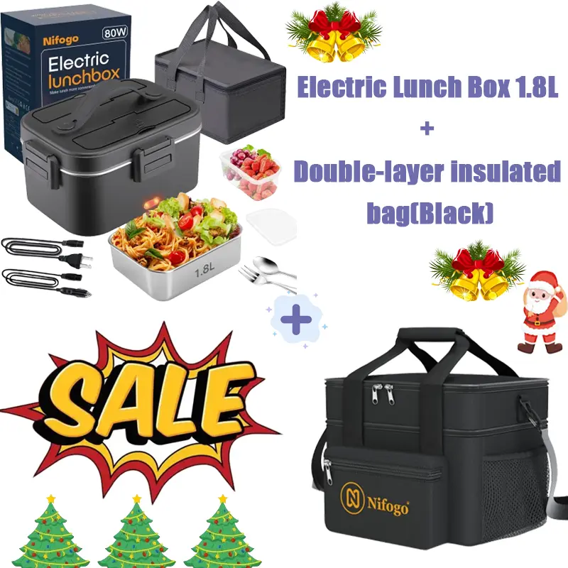 80W/1.8L/Black+Double-layer insulated bag/Black