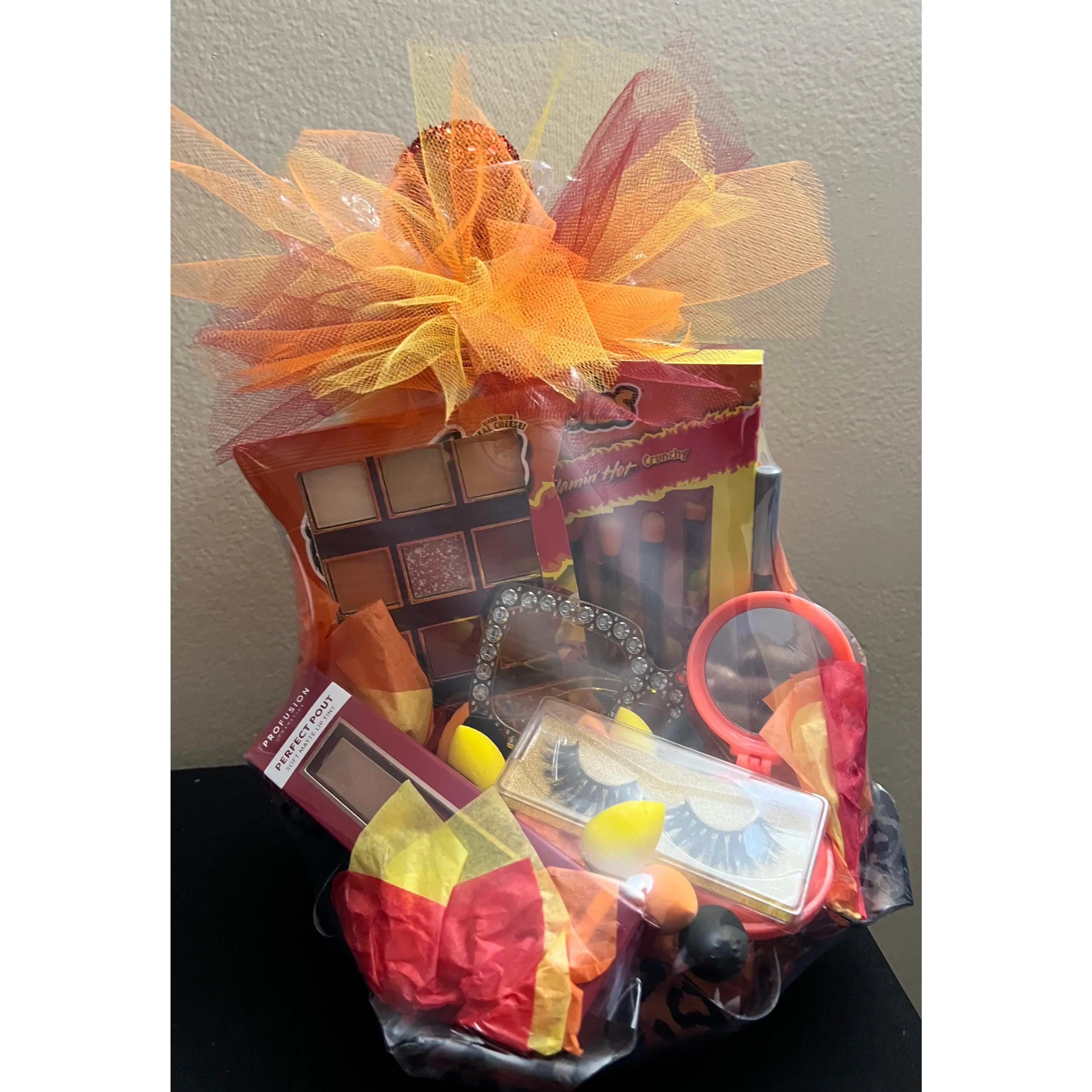 Hot Like Fire Makeup Lovers Gift Basket