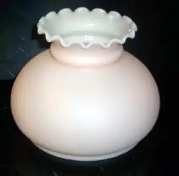 Rose Pink Student Lamp Shade | 7" | Oil Lamp | SKU 62260