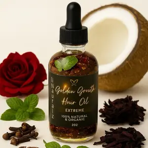 Rosemary + Fenugreek + Black seed & more Infused Extreme Hair Growth Oil - Handmade Haircare Treatment for Scalp and Hair Nourishing Hydrate Blend