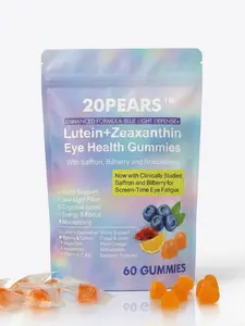 Lutein Zeaxanthin Eye Health Sugar-Free Vitamin Gummies for Adults – Vision, Focus & Moisture Support | Sugar-Free Vegan Gummies with Bilberry & Asthaxanthin Antioxidants for Eye Protection, Blue Light Defense, & Dry Eyes Relief – 60 Gummies