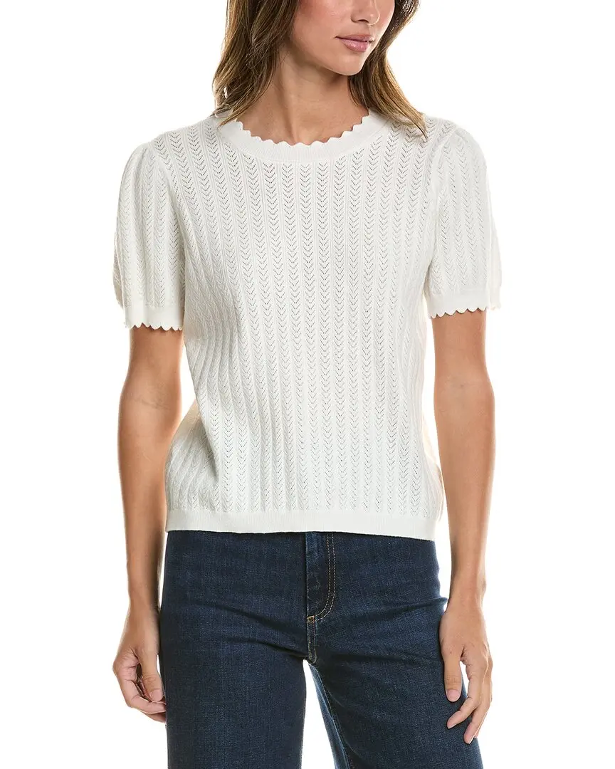 CeCe Pointelle Sweater
