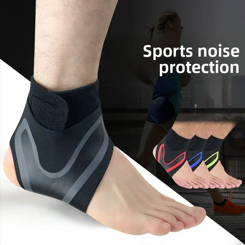 2PCS Sports Ankle Compression Braces – Non-Slip Adjustable Straps, Impact-Resistant Ankle Protectors for Running, Basketball & Gym
