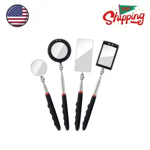 4PCS Telescoping Inspection Mirror LED Lighted Inspection Mirror