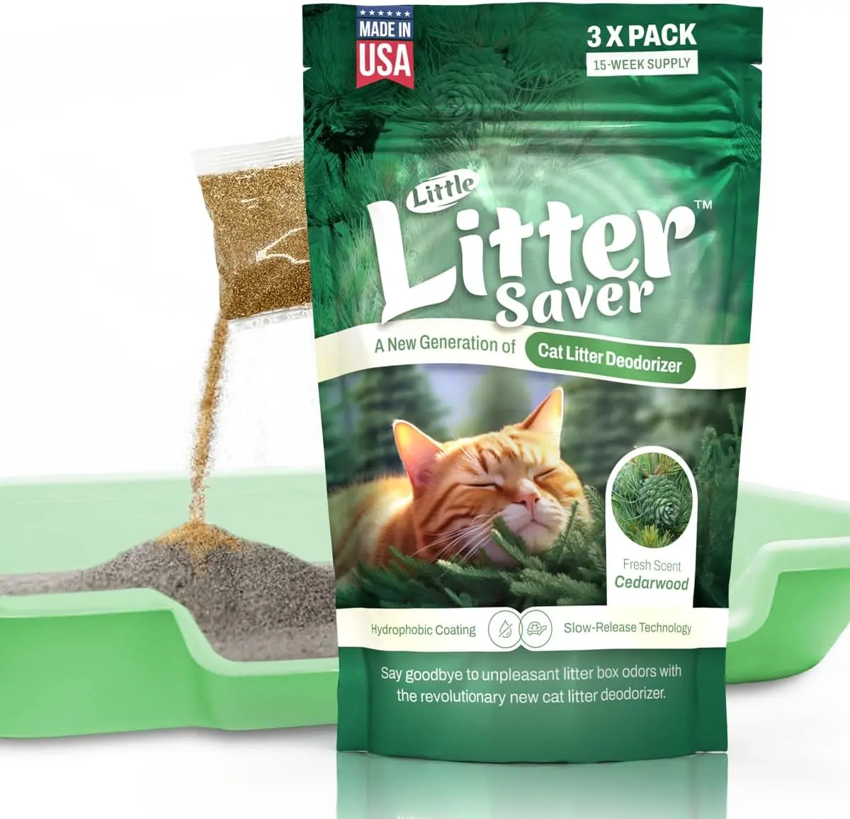 Little Litter Saver | a New Kind of Area Deodorizer for Litter Box